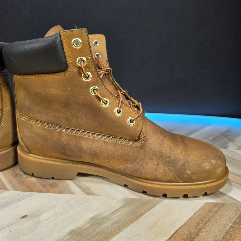 Timberland 6 Inch Basic Waterproof Men 12 18094 Wheat Nubuck Insulated Boots